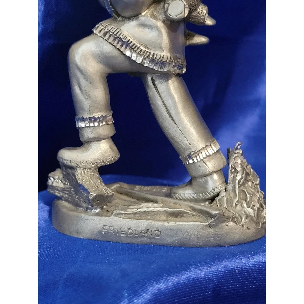 Fine Pewter Figurine Masterworks Nick of Time 1991 Fireman Saving Child
